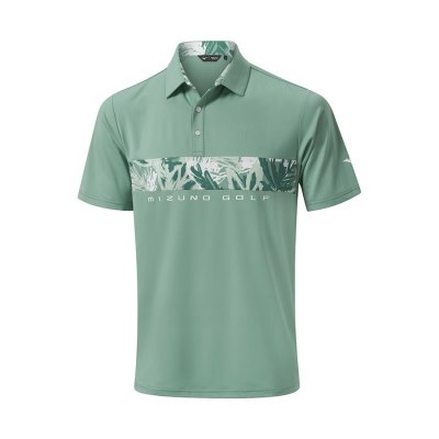 Camisa Polo Mizuno Cali Stripe Hombre - Verdes - Chile M786QMAKDL
